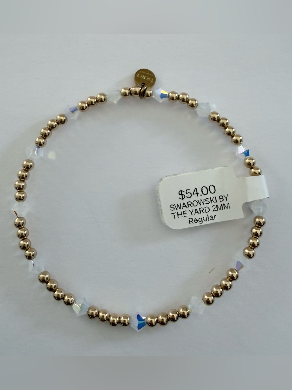NWT Swarovski Crystal & Gold-Tone Beaded Bracelet